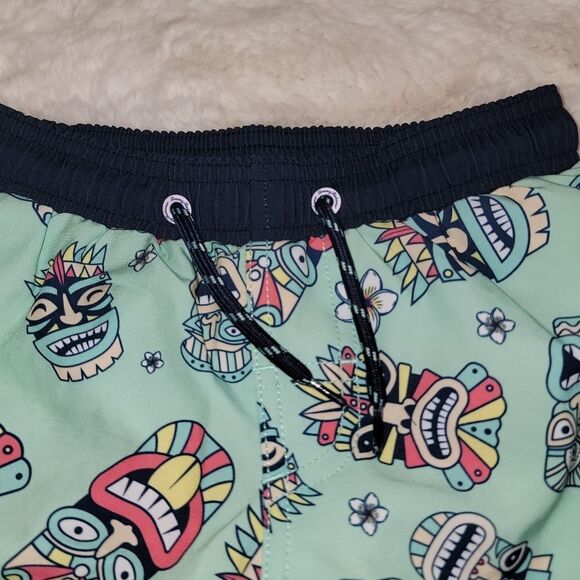 Tommy Bahama Tiki Mask Swimsuit Swim Shorts Trunks Size 5/6 - Picture 3 of 9